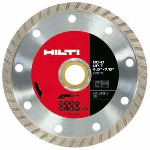 Hilti DC D UP T 4 1/2 in. x 7/8 in. Turbo Diamond Blade for Angle Grinders (5 Pack) 2025162