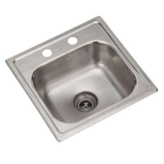 MOEN Camelot Drop in Stainless Steel 15x15x5.5 2 Hole Single Bowl Bar Sink DISCONTINUED 22241