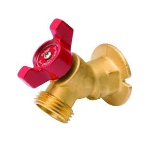 Mueller Global Quarter Master 3/4 in. Brass Threaded Sillcock with Flange and Quarter Turn Operation 108 054HN