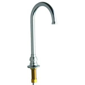 Chicago Faucets 5 1/4 in. Brass Remote Rigid/Swing Gooseneck Spout 626 ABCP