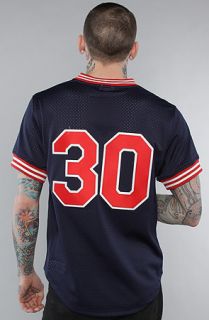 Mitchell & Ness Shirt Cleveland Indians Joe Carter BP Jersey in Blue