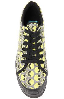 Jeffrey Campbell Sneaker ZOMG in Green ALien and Black