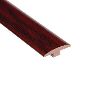 High Gloss Teak Cherry 3/8 in. Thick x 2 in. Wide x 78 in. Length Hardwood T Molding HL101TM