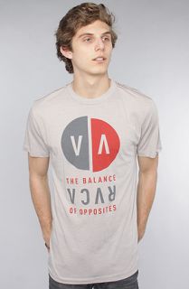 RVCA The VA Detached Vintage Dye Tee in Cool Grey