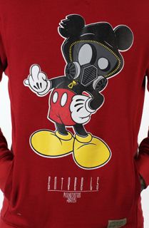 Entree LS F YOU MICKEY Red Crewneck