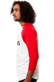 Crooks & Castles Tee The Good Fellas Baseball in White and True Red