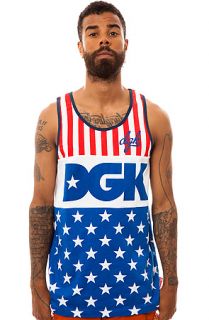 DGK Tank Top Proud 2 Be in Red, White and Blue