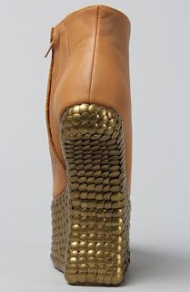 Jeffrey Campbell The Night Tick Shoe in Nude With Bronze Tacks