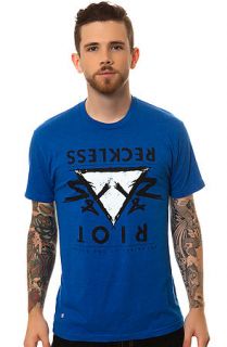 Young & Reckless Tee Mirror Mirror in Heather Royal Blue