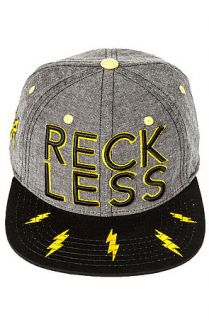 Young and Reckless Hat High Voltage Snapback in Grey and Black