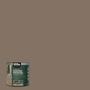 BEHR Premium 8 oz. #SC159 Boot Hill Grey Solid Color Weatherproofing Wood Stain Sample 501316