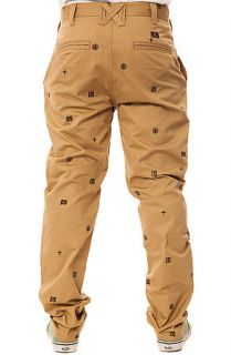 10 Deep Pants Kanji Embroidered in Khaki