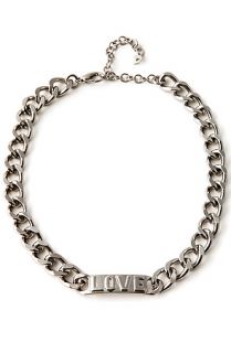 Accessories Boutique Necklace Love Chain in Silver