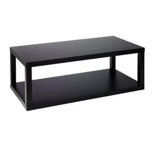 Home Decorators Collection 48 in. W Parsons Black Coffee Table 0550400210