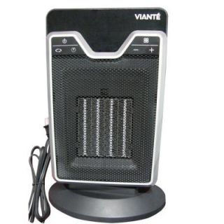 Viante Digital 13 in. 1,500 Watt Electrical Portable PTC Ceramic Heater With LED Touchscreen Display 1563