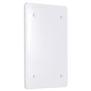 Bell 1 Gang Blank Plastic Cover   White PBC100WH
