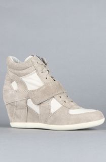 Ash Shoes The Bowie Sneaker in Clay and White Suede Washed Canvas