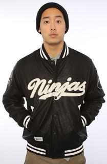 RockSmith Jacket Ninja Script Varsity in Black