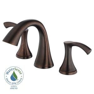 Danze Antioch 8 in. Widespread 2 Handle Low Arc Bathroom Faucet in Tumbled Bronze D304022BR