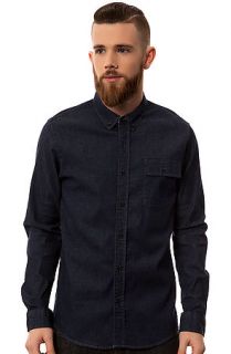 Ezekiel Shirt Speedman LS Woven Buttondown in Indigo Blue