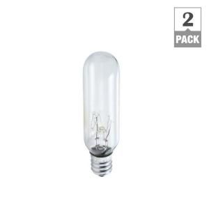 Philips 15 Watt Incandescent T6 Tubular Exit Light Bulb (2 Pack) 416107