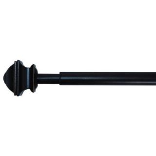 Home Decorators Collection 48 in.   84 in. L Oil Rubbed Bronze 5/8 in. Curtain Rod Kit with Square Finial 03 0366P