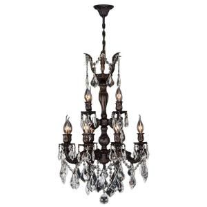 Worldwide Lighting Versailles Collection 12 Light Crystal and Flemish Brass Chandelier DISCONTINUED W83324F21