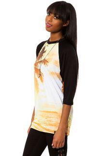 DNA Raglan Tee The Maui Sunset in Yellow and Black