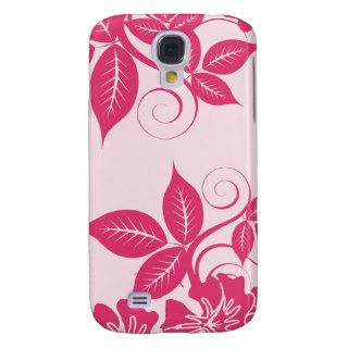 3 Fuschia Island Floral  Galaxy S4 Cover