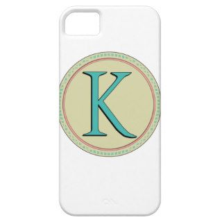 K MONOGRAM LETTER iPhone 5 COVERS