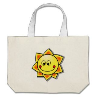 Sun Smiley, Happy Sun Canvas Bag