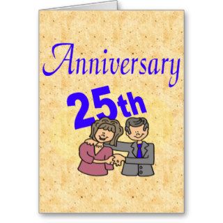 25th Wedding Anniversary Gifts Cards