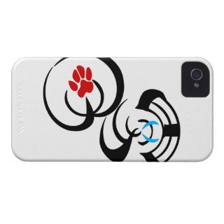 犬  Dog , 猫  Cat. iPhone 4 Case