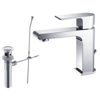 Rivuss Danube Single lever Chrome Bathroom Faucet With Pop up Drain