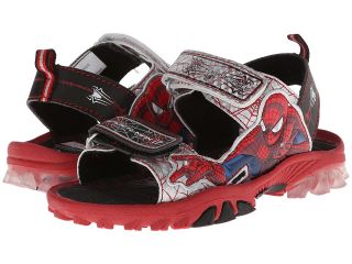 Favorite Characters Spiderman Lighted Sandal SPS605 Boys Shoes (Red)
