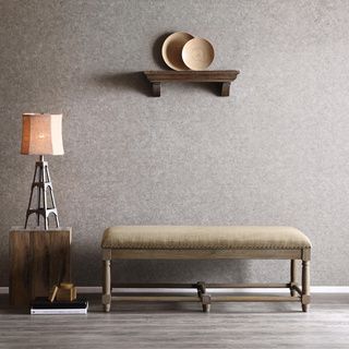 Renate Grey Upholstered Bench