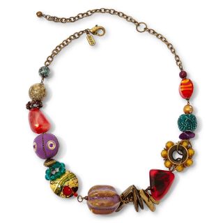 Aris by Treska Multicolor Artisan Bead Necklace, Womens