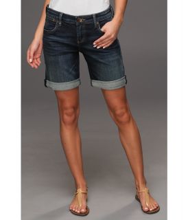 KUT from the Kloth Catherine Boyfriend Short in Wise Wash Womens Shorts (Blue)