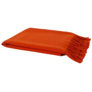 Pur Cashmere F L Right All Cashmere Throw PÜRCT 012 Color Persimmon