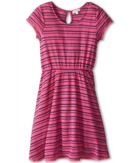 Splendid Littles Always Double Navy Stripe Dress Girls Dress (Pink)