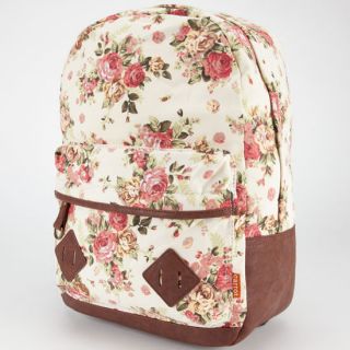 Floral Print Backpack Beige One Size For Women 237820426