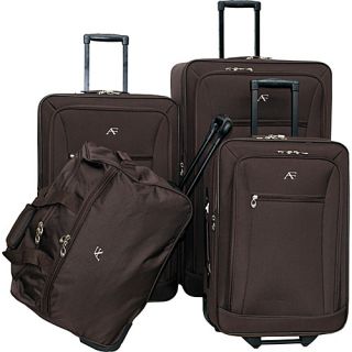 Brooklyn Collection 4 Pcs Set Brown   American Flyer Luggage Sets