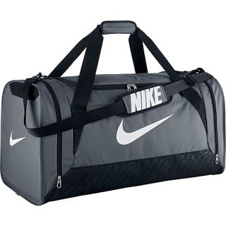 Brasilia 6 Large Duffel Flint Grey/Black/White   Nike All Purpose Duffels