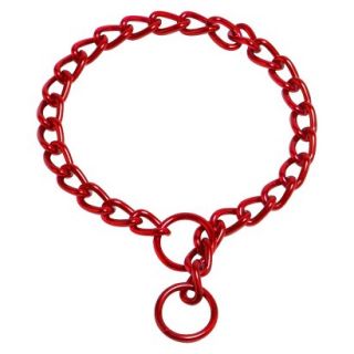 Platinum Pets Coated Chain Training Collar   Red (22 x 2.5mm)