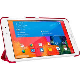 Samsung Galaxy Tab Pro 8.4 inch   Origami Slim Shell Case Red   rooCASE