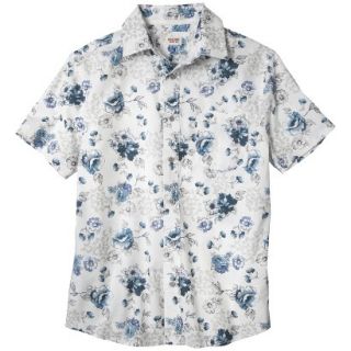 Mossimo Supply Co. Mens Short Sleeve Button Down   White Glove S