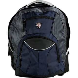 Mentor 17 inch Deluxe Laptop Backpack Navy/ Blue   CalPak Laptop Backpack