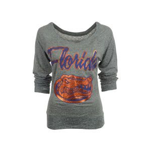 Florida Gators NCAA Ladies Knobi Long Sleeve Boat Neck T Shirt