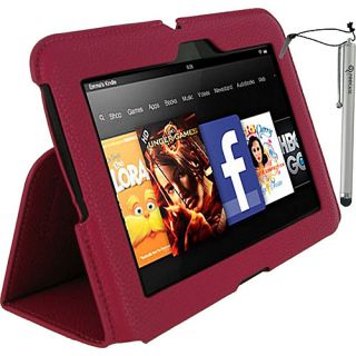 Ultra Slim Vegan Leather Case w/ Stylus for Kindle Fire HD 7 (Fits 2012