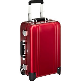 Classic Aluminum Carry On 2 Wheel Travel Case Red   Zero Hallib